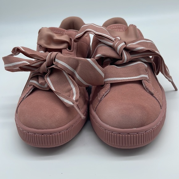 Puma Suede Heart Satin II Women's Shoes Cameo Brown-Cameo Brown 364084-03 - Picture 3 of 10